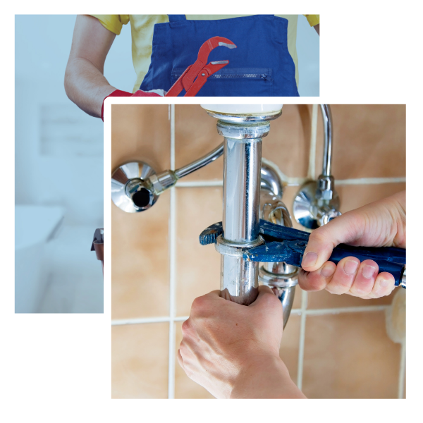 Plumber using tools to fix a sink, showcasing emergency plumbing services relevant to Long Eaton and surrounding areas.