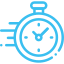 Emergency plumbing service icon, depicting a clock symbolizing prompt response times for plumbing emergencies in Long Eaton and surrounding areas.