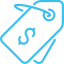 Price tag symbol representing transparent pricing for bathroom refurbishment services by Andy the Plumber.